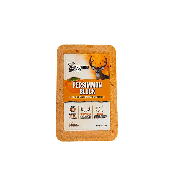 Hardwood Ridge 4 lb. Persimmon Deer Attractant Mineral Block (FREE SHIPPING)