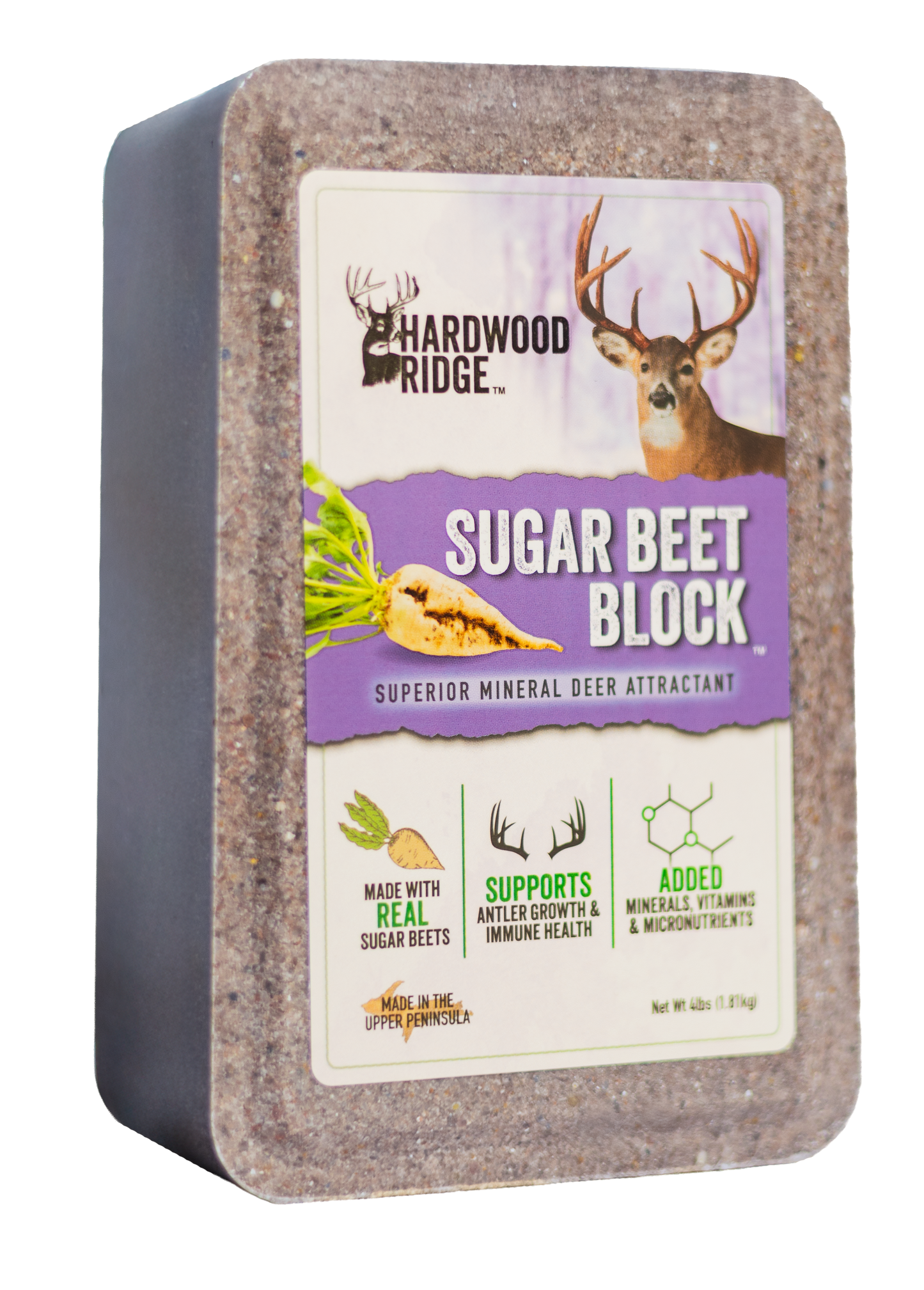 Hardwood Ridge 4 lb. Sugar Beet Deer Attractant Mineral Block (FREE SHIPPING)