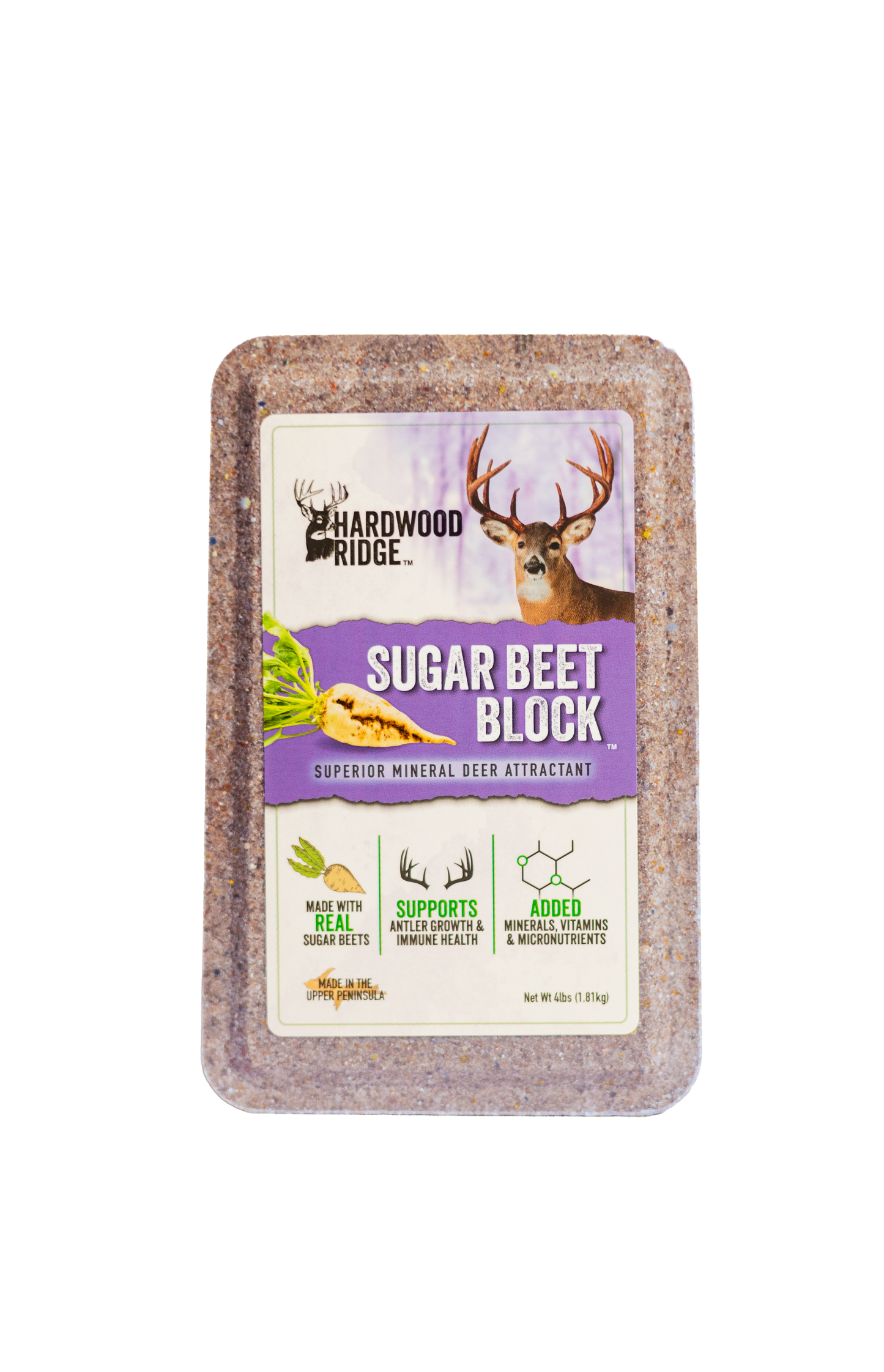 Hardwood Ridge 4 lb. Sugar Beet Deer Attractant Mineral Block (FREE SHIPPING)